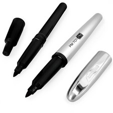 Zebra PM-701 Stainless Steel Permanent Marker 1mm Line Free Refill Black