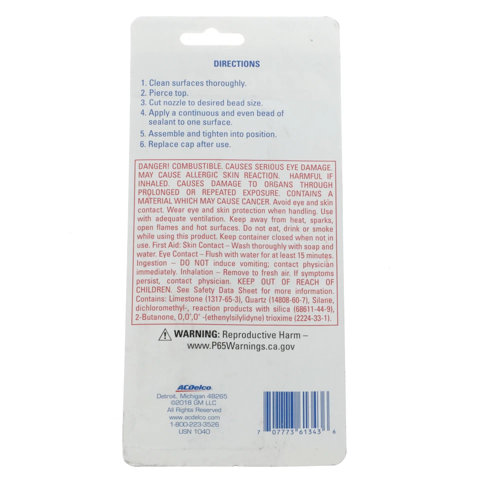 OEM NEW 2008-2009 Pontiac G8 3.6L Engine Oil Pan Sealant Sealer Tube 88864346 - Image 3 of 3