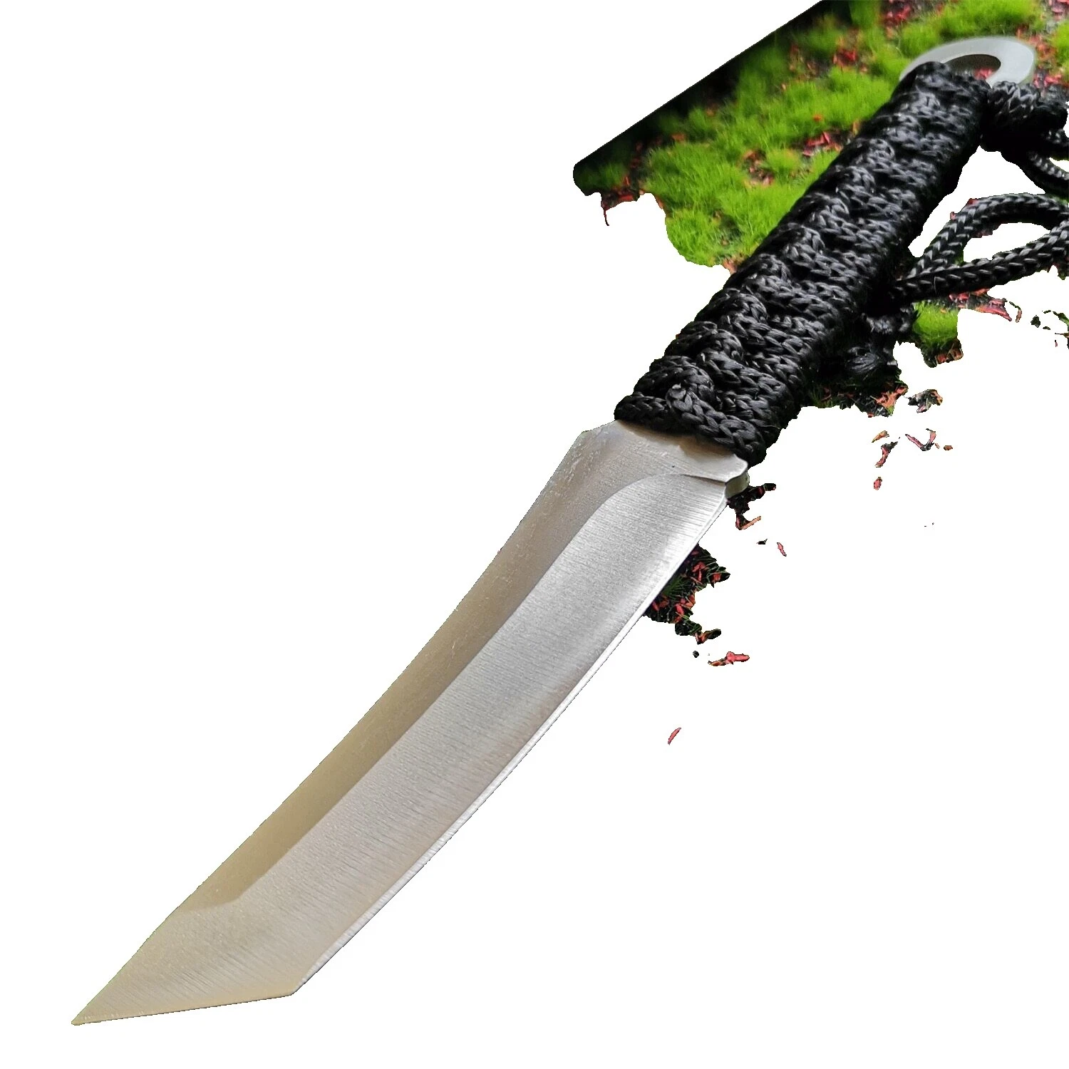 Tanto Stainless Steel Handle Throwing Collectible Modern Fixed Blade Knives