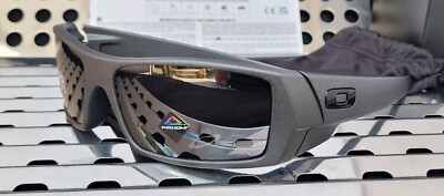 New Oakley GASCAN 9014-3560 Sunglasses Matte Steel w/ Prizm Black