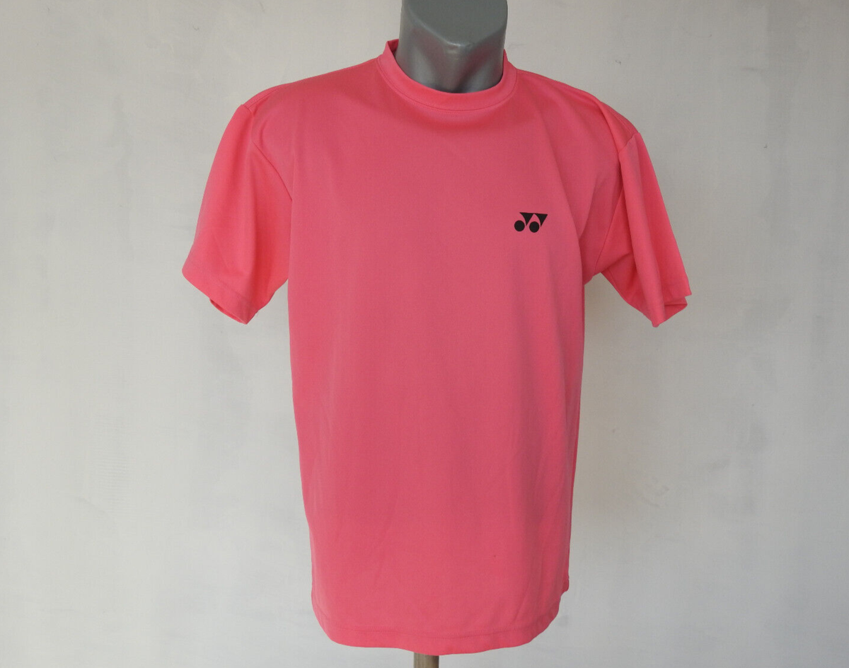 YONEX Mens Activewear Jersey Pink Shirt Size M Team Denmark