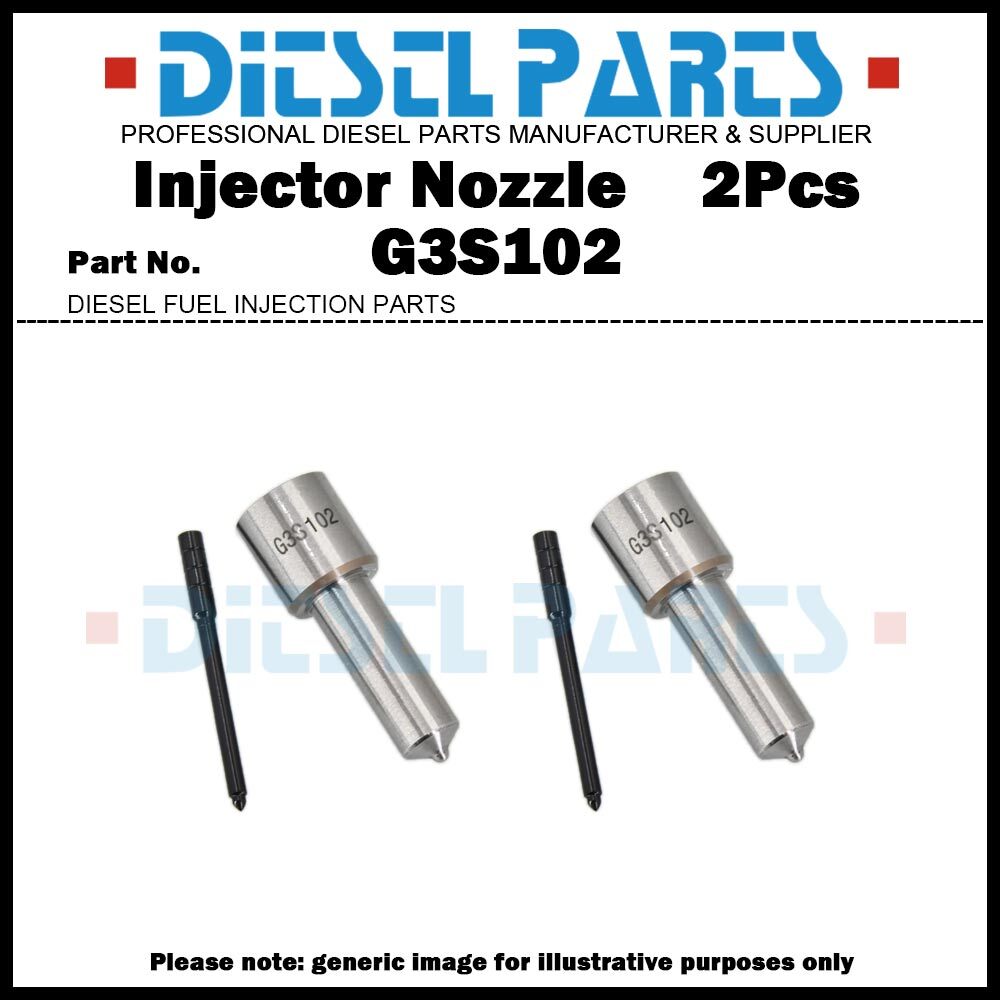 2x Fuel Injector Nozzle G3S102 for Kobelco HINO J08E / 295050-0230