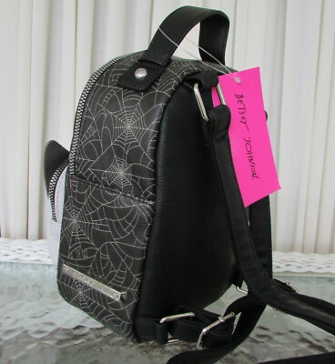 Betsey Johnson Halloween Mini Backpack Vampire Cat Spider  display picture 3