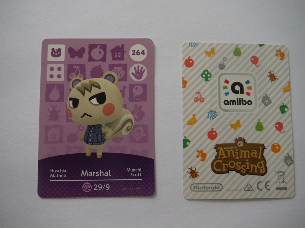 Nintendo Animal Crossing amiibo Series card 264 Marshal New