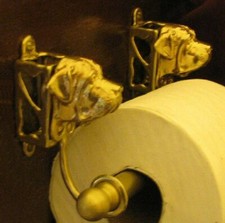 ENGLISH MASTIFF Bronze Toilet Paper Holder OR Paper Towel Holder!