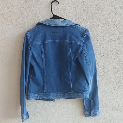 Make Offer! Armani Exchange Blue Denim Jean Jacket Classic Style - Picture 5 of 6