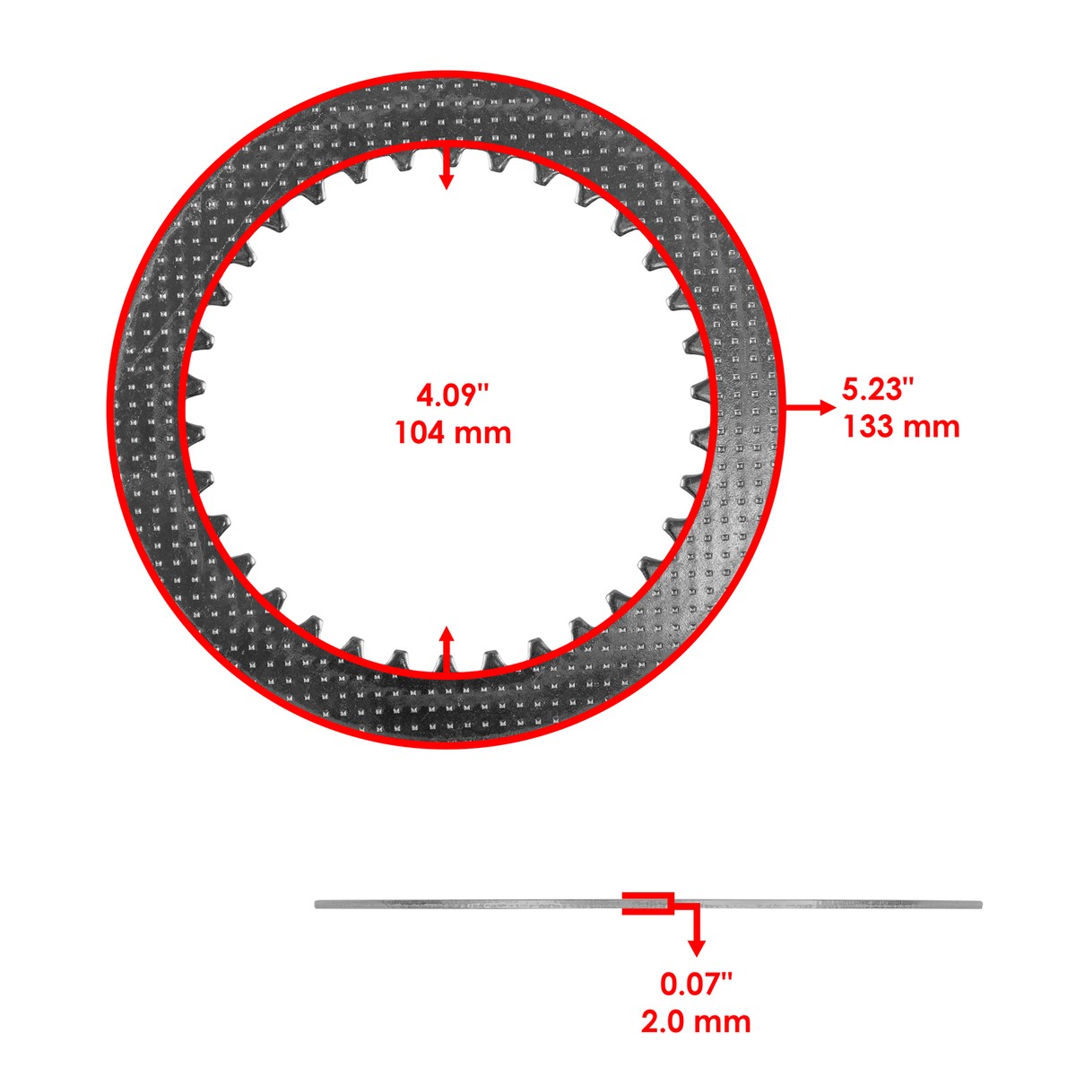 2013-2022 Kawasaki Ninja ZX-6R ZX636 Clutch Friction Steel Plates