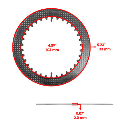 2013-2022 Kawasaki Ninja ZX-6R ZX636 Clutch Friction Steel Plates