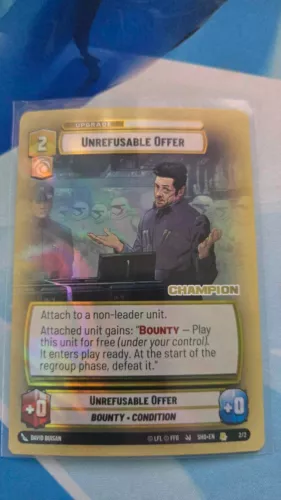 Star Wars Unlimited - Unrefusable Offer Promo - Store Showdown Champion NM