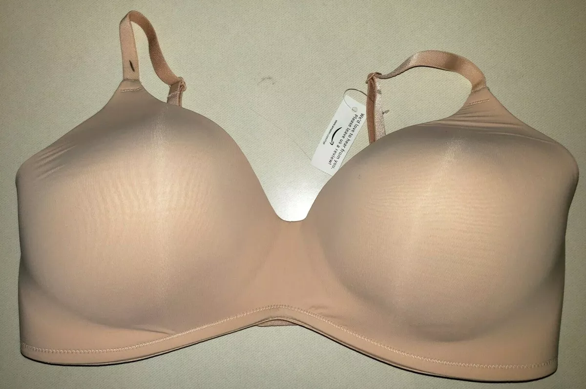 womens NUDE/TAN BRA size 38D 38 D NEW NWT soft cup smooth