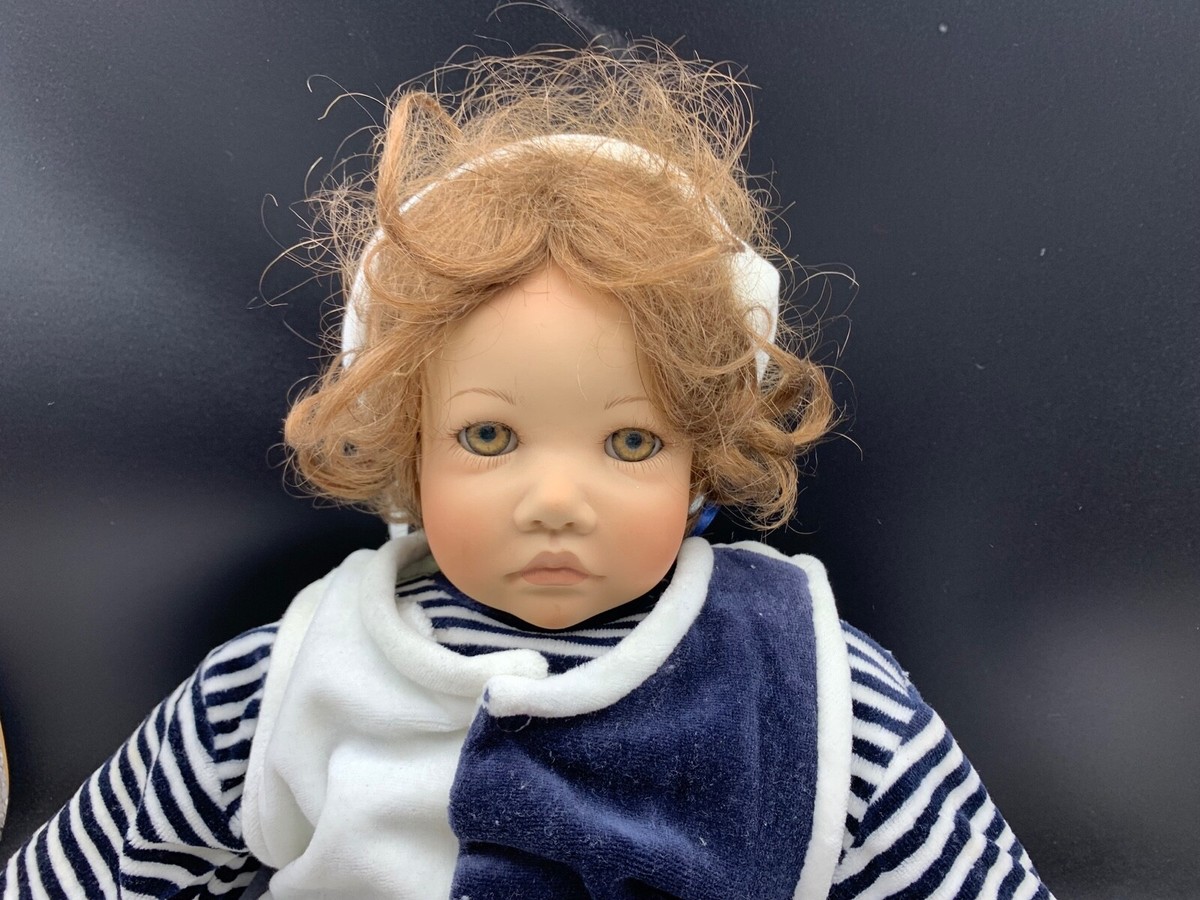 Poupée D'artiste Sybille Sauer En Porcelaine – 53 Cm – Excellent état