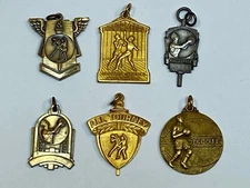 Balfour Lot 6 Vintage Basketball Medals All Tourney United States Federation