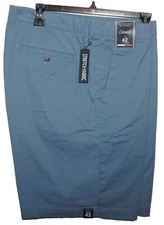 Roundtree Yorke Casual Shorts 42W Classic Fit Stretch Vintage Blue 9" Inseam NWT