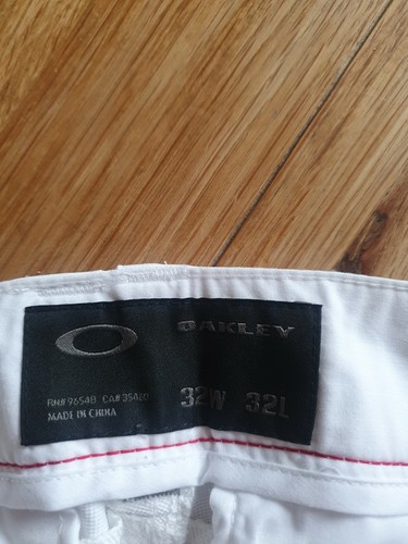 OAKLEY Mens Golf Trousers White Take Pant 3.0 W 32" x L 32" NEW - Picture 8 of 8