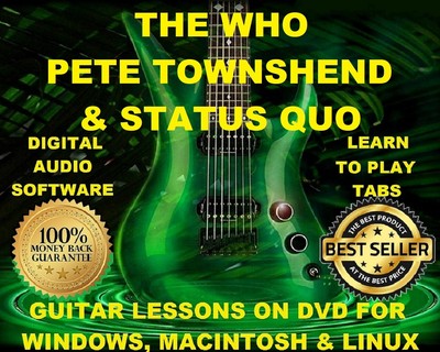 The Who Pete Townshend Guitar Tab Lesson Cd 729 Tabs 77 Bts