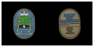 25th Anniversary General Manager Challenge Coin   NASCO Norfolk Dynamics  4#A