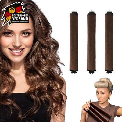 Lockenwickler Set für nächtliches Volumen ohne Hitze, Samtband für alle Haartype