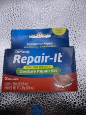Dentemp Repair Kit - Repair-It Advanced Formula Denture Repair Kit - 3 Repairs