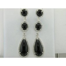 Carlo Viani Dangle/Drop Earrings Jewelry for Her 5 1/8 cts Topaz Sterling Silver