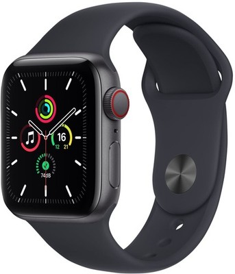 Apple Watch SE 1.Gen GPS Cellular 2020 40mm Smartwatch Grau Alu Sportband Black