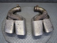 2003-2006 Porsche Cayenne 955 Turbo Rear Exhaust Muffler Tip Set Of 2 2003-2006 Porsche Cayenne 955 Turbo Rear Exhaust Muffler Tip Set Of 2