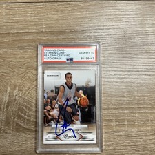 Steph Curry rookie Auto PSA 10 Prestige 2009