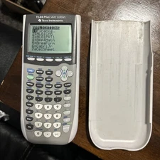 Texas Instruments TI-84 Plus Silver Edition Graphing Calculator Tested & Works