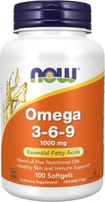 NOW FOODS Omega 3-6-9 1000 mg 100 Softgels