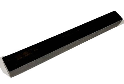 African Ebony turning blank 1-15/16'' x 1-15/16'' x 18'' (d39) Dried -Light Streaks