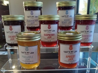 Homemade Fresh Fruit Jam, HOLIDAY SPECIAL BUY 3 FOR $20 8 ounce jars
