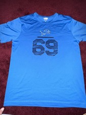 NFL Detroit Lions  T-Shirt Men's M TX3 Cool #69 ANTHONY ZETTEL Team Apparel