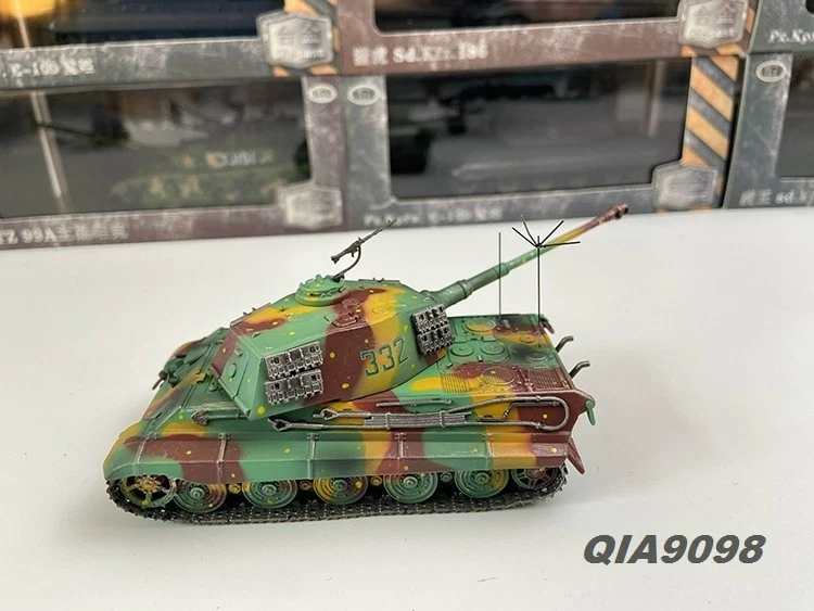 Nuevo tanque Tiger II alemán escala 1:72 Segunda Guerra Mundial - Este 1944 modelo de plástico de metal gris Foto 4 de 4