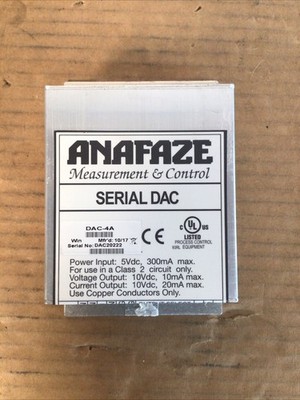 Anafaze Measurement and Control Serial DAC, DAC-4A
