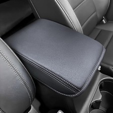 Center Console Cover for Car 2018-2025 Accessories, Anti-Scratch  Color: White