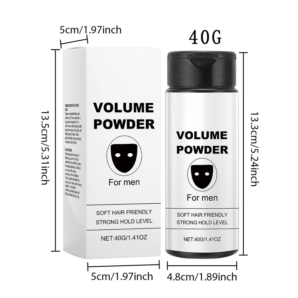 Volume Powder Texture Powder for Men, Easy to Apply - Instant Result 40g - Image 3 of 4