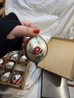 12 Vintage Glass Polish Christmas Ornaments - Teardrops Skier, Santa, Floral — photo 6