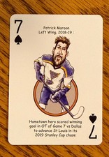 Patrick Maroon - Hero Decks caricature playing card - St. Louis Blues