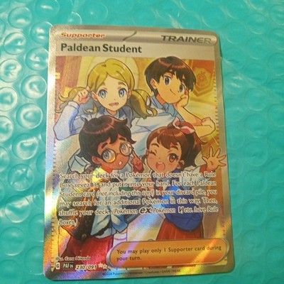 Paldean Student - 230/091 - Full Art - Paldean Fates - Pokémon TCG 