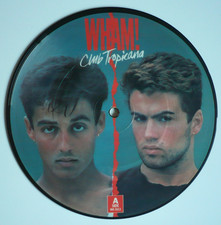 Wham! Club Tropicana 7" Picture Disc Vinyl UK 1983 Innervision Single *READ!* G