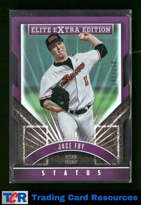 2015 Panini Elite Extra Edition #165 Jace Fry Purple Status-Die Cut #/150