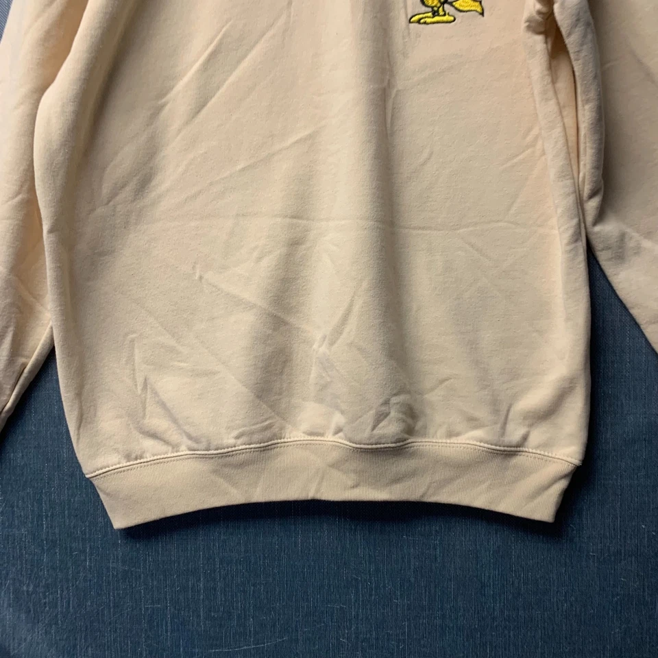 Sudadera para mujer Peanuts talla S beige Snoopy Woodstock cuello redondo mezcla de algodón Foto 3 de 4