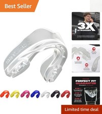 Adult & Junior Slim Fit Mouthguard with Jaw Protection for All Contact Sports
