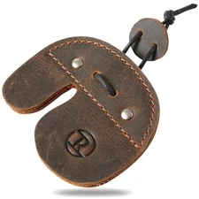 Leather Archery Finger TabsHandmade Archery Finger Guard for Shooting Practic...