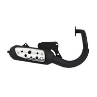 Tecnigas Auspuff Silent Pro Schwarz (FüR: Daelim Cordi 50 SE4 04-08 )