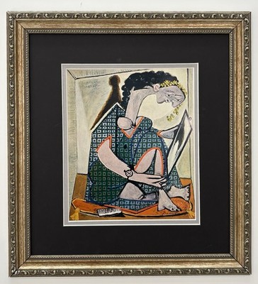 Pablo Picasso OffsetLithograph Hand Signed, Numbered & Stamped 1900-1970s Framed