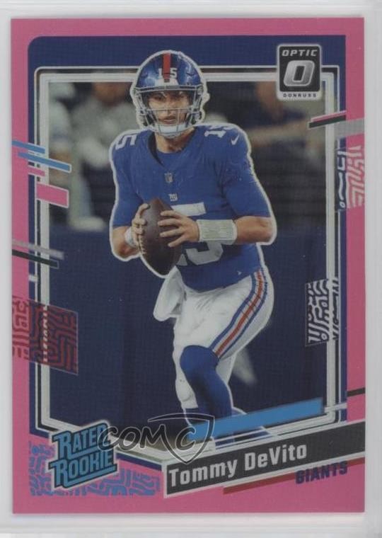 2023 Panini Donruss Optic Rated Rookie Pink Prizm Tommy DeVito #280 05is
