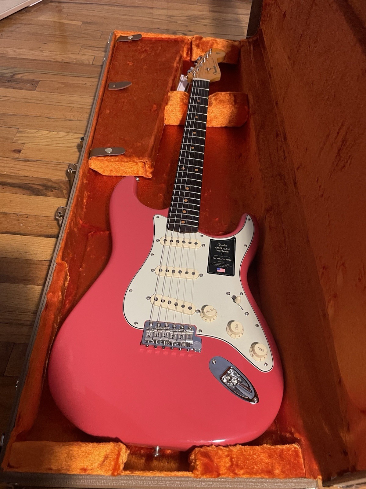 Fender American Vintage II 1961 Stratocaster Electric Guitar - Fiesta Red