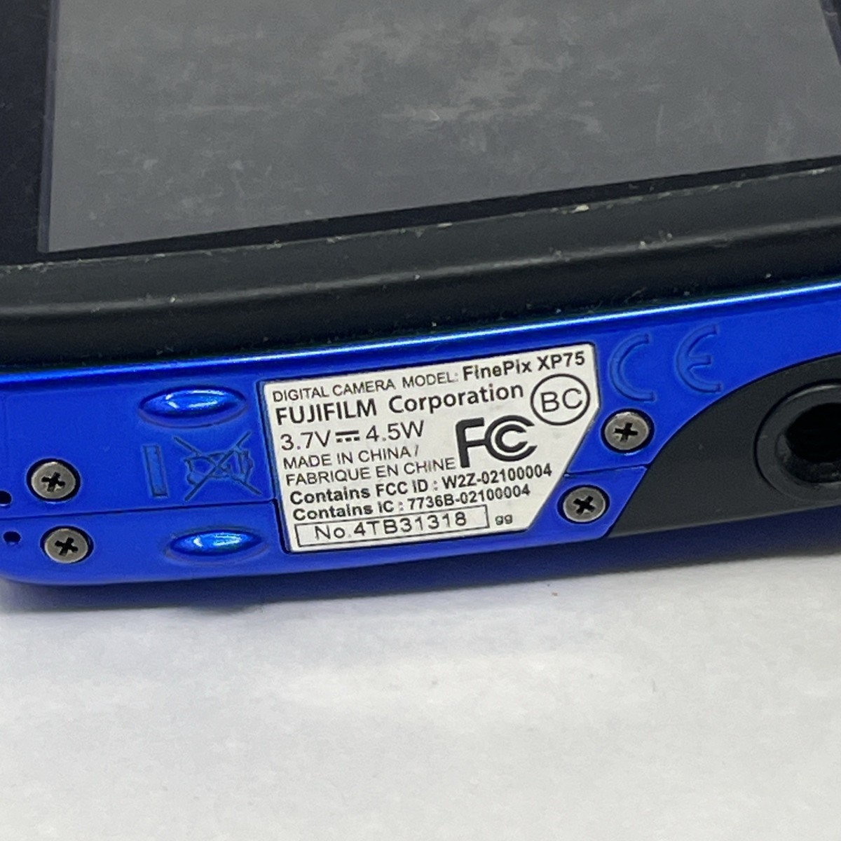 Fujifilm FinePix XP80 16.4MP Waterproof Blue Digital Camera Not