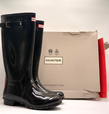 Hunter ORG TALL GLOSS Women's NEW Boots Black Multiple Sizes