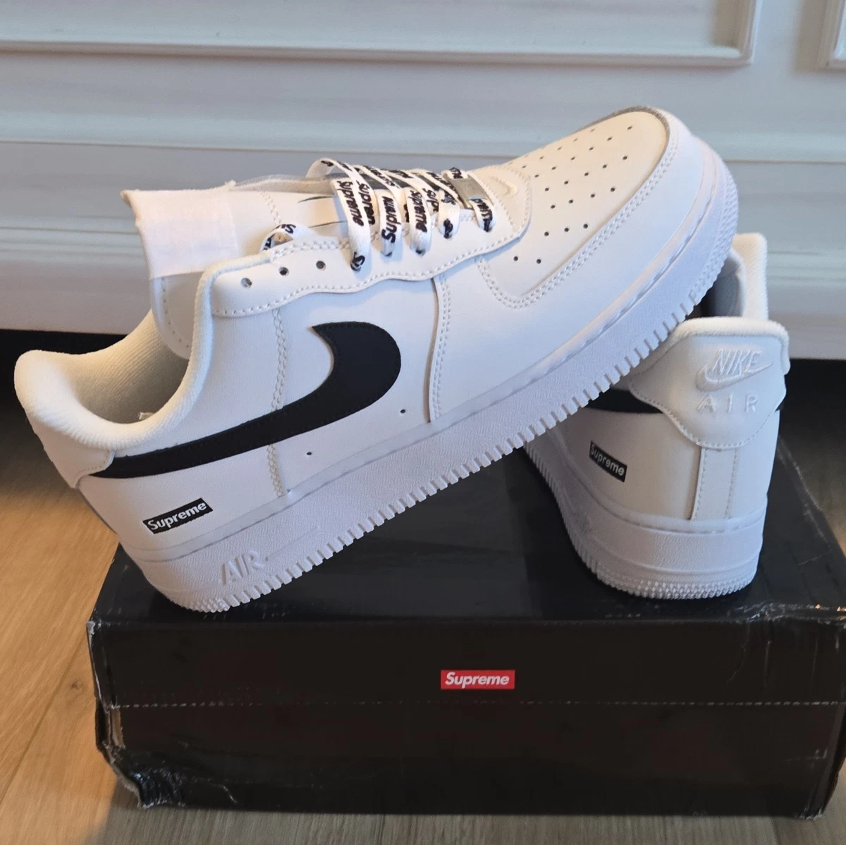 Supreme Nike Air Force 1 ホワイト Las mejores ofertas en Nike Air Force 1 Supreme White | eBay